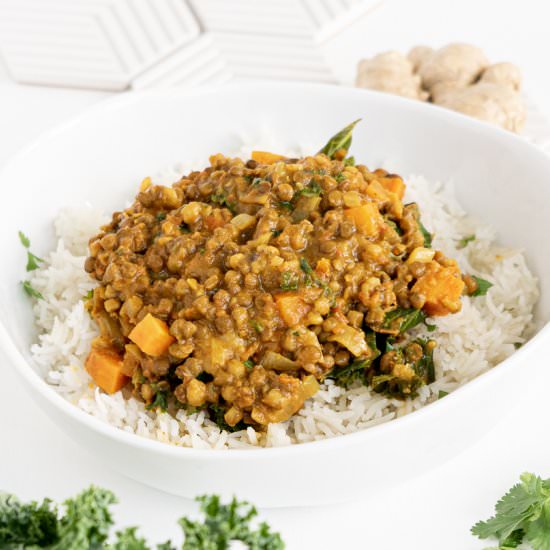 Coconut Lentil Curry - Recipe photo by saragatheringdreams