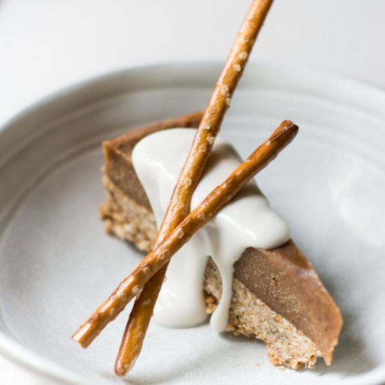 Pretzel Peanut Butter Caramel Pie - Recipe photo by cocos green deli