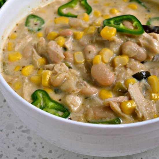 White Chicken Chili - Recipe photo by Small Town Woman