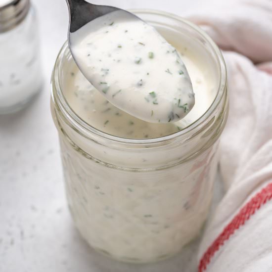 HOMEMADE RANCH DRESSING - Recipe photo by healthyfitnessmeals