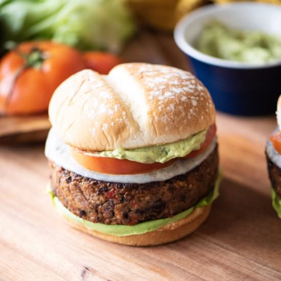 Spicy Black Bean Burger - Recipe photo by dudethatcookz