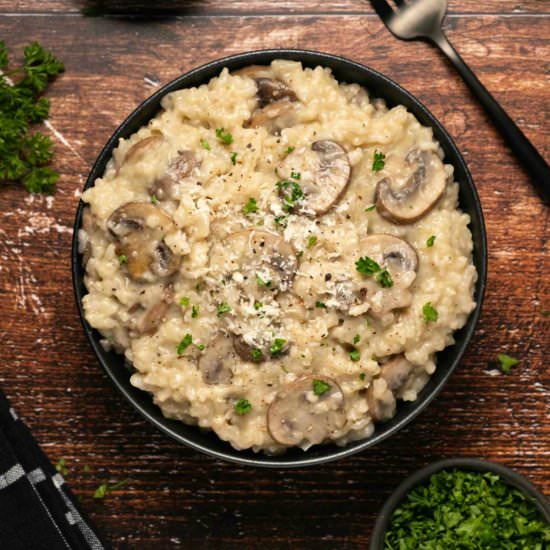 Mushroom Risotto - Recipe photo by gimmethatflavor