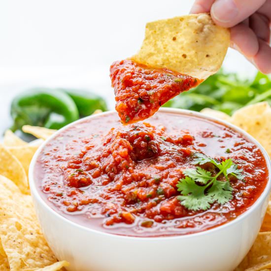 Restaurant Style Salsa - Recipe photo by Savingroomfordessert