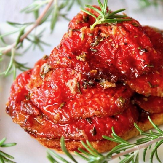 Tomato Confit with Rosemary - Recipe photo by cookingontheweekends