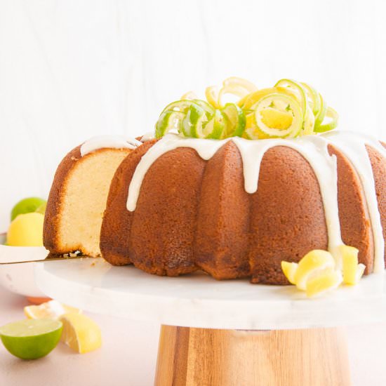 7up Pound Cake with Citrus Glaze - Recipe photo by senseandedibility