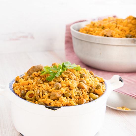 Arroz con Gandules (rice with peas) - Recipe photo by senseandedibility