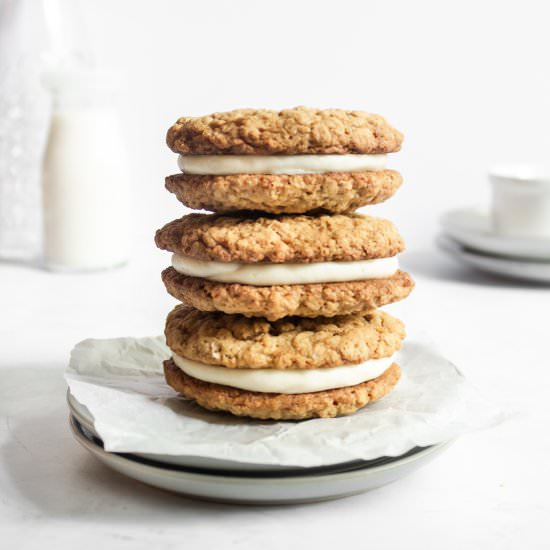 Oatmeal Creme Pies - Recipe photo by bake and bacon