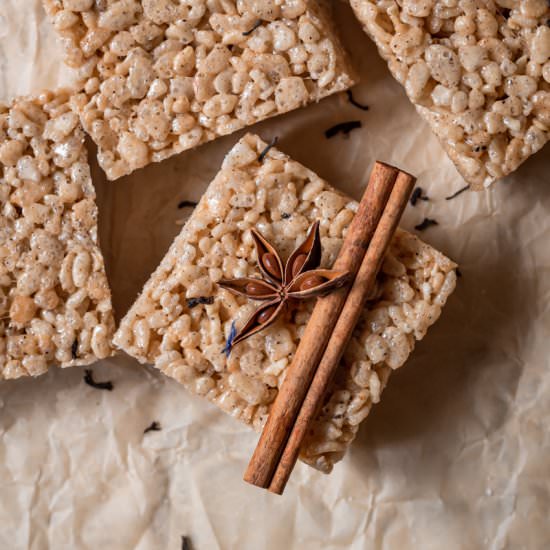 Chai Spiced Rice Krispie Treats - Recipe photo by cooking_therapy
