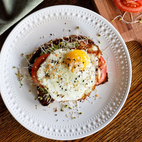 Avocado Toast With Egg - Recipe photo by Front Range Fed