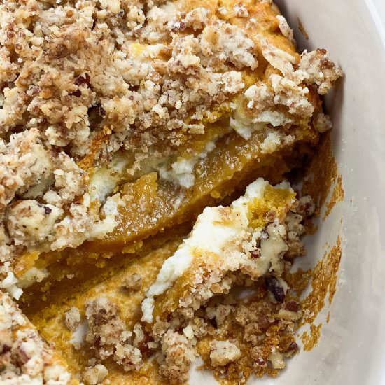 Pumpkin Coffee Cake with Streusel - Recipe photo by TheCurryMommy