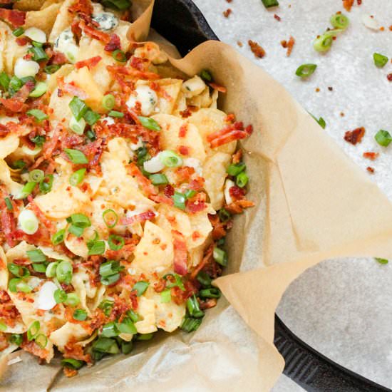 Loaded Blue Cheese Kettle Chips - Recipe photo by SaporitoKitchen