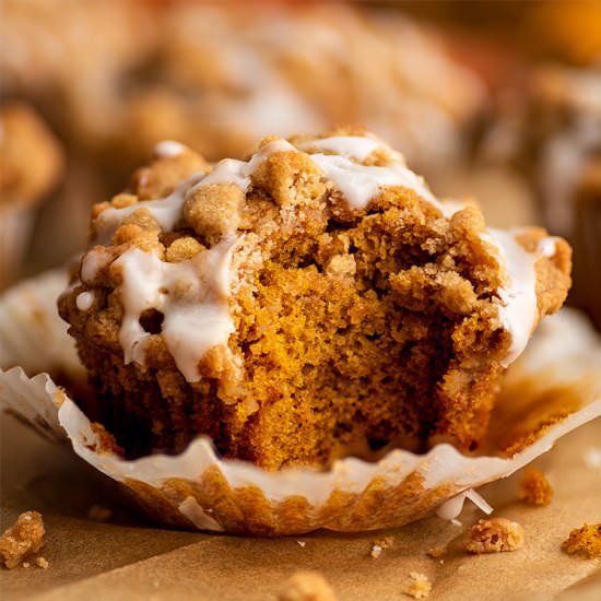 Small-batch Pumpkin Streusel Muffin - Recipe photo by BakingMischief