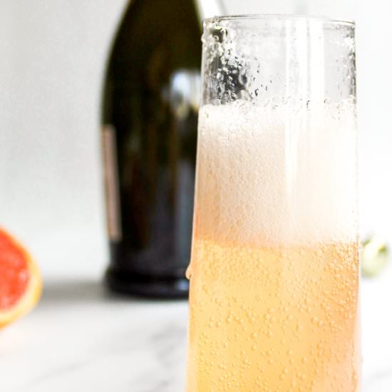 Grapefruit Elderflower Cocktail - Recipe photo by SaporitoKitchen