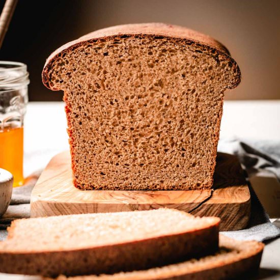 Honey Wheat Sandwich Bread - Recipe photo by kickassbaker