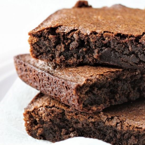 homemade cocoa brownies - Recipe photo by nowcookthis