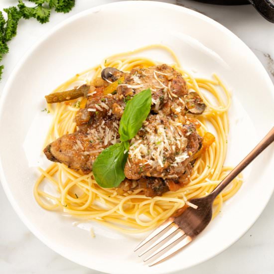 Healthy Chicken Cacciatore Recipe - Recipe photo by healthyrecipes101