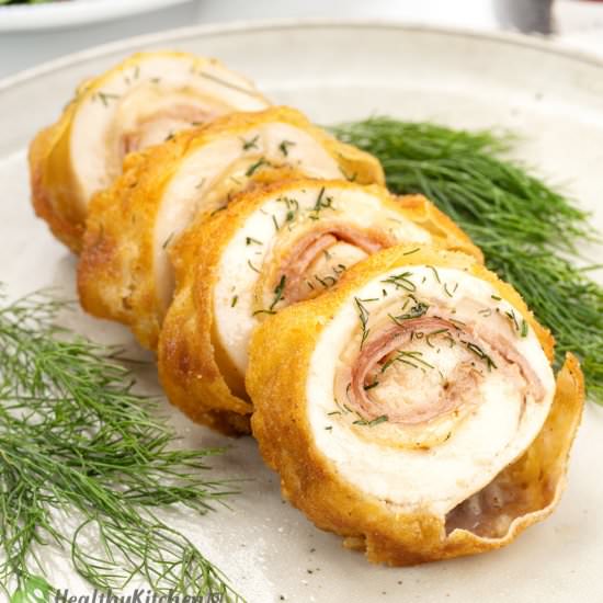 Healthy Chicken Cordon Bleu Recipe - Recipe photo by healthyrecipes101