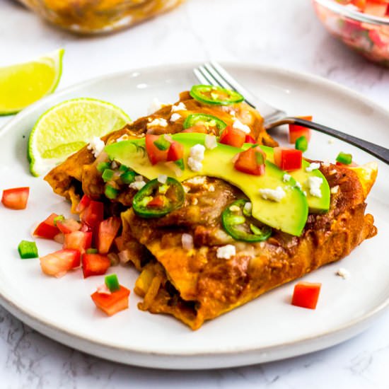 Summer Vegetable enchiladas - Recipe photo by George Ahmed