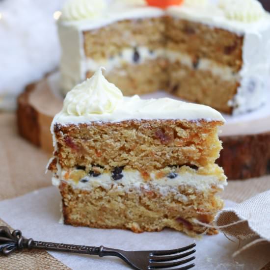 Vegan Carrot Cake - Recipe photo by aVegTasteFromAtoZ