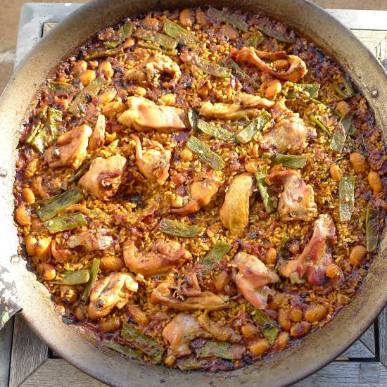 Rustic Valencia Paella - Recipe photo by spainkitchen