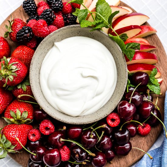 Yogurt Fruit Dip - Recipe photo by foolproofliving.com