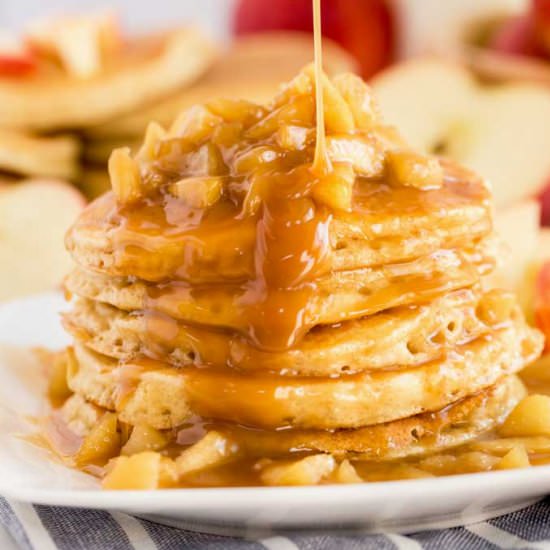 Caramel Apple Pancake - Recipe photo by Lemon blossoms