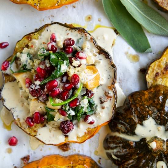 Stuffed Acorn Squash - Recipe photo by theforkedspoon