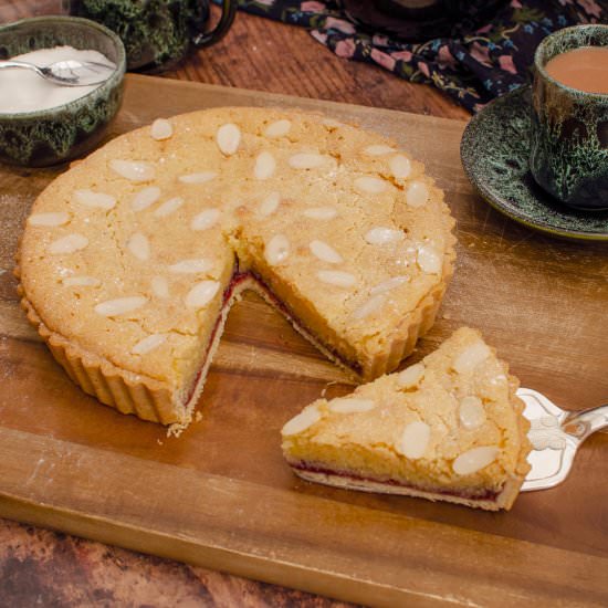 Raspberry Frangipane – Bakewell Tar - Recipe photo by Flawless Food