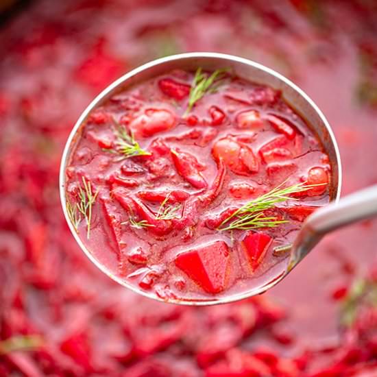 Borscht Recipe {Beet Soup} - Recipe photo by bellyfull