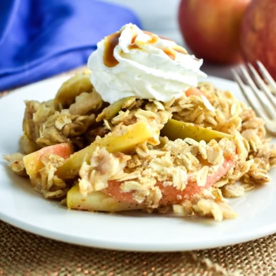 Mom's Healthier Apple Crisp - Recipe photo by gingersnapsbakingaffairs