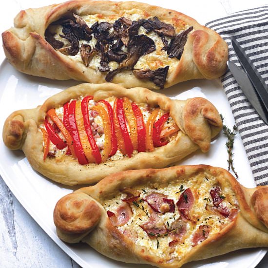 Easy Peinirli – Greek Pizza Boats - Recipe photo by The Greek Foodie