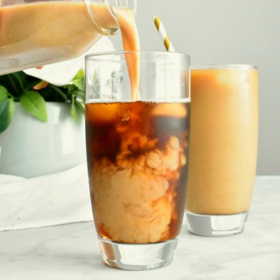 Homemade Pumpkin Cream Cold Brew - Recipe photo by Herbs and Flour