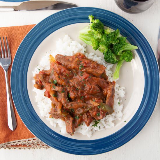 Smothered Steak - Recipe photo by giftofhospitality
