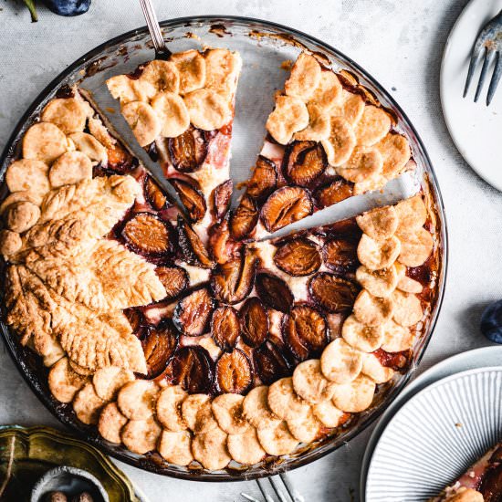 Rustic Plum Pie - Recipe photo by Use Your Noodles