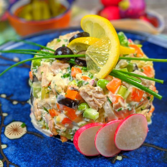 Persian Salad-e Olivieh - Recipe photo by The Caspian Chef