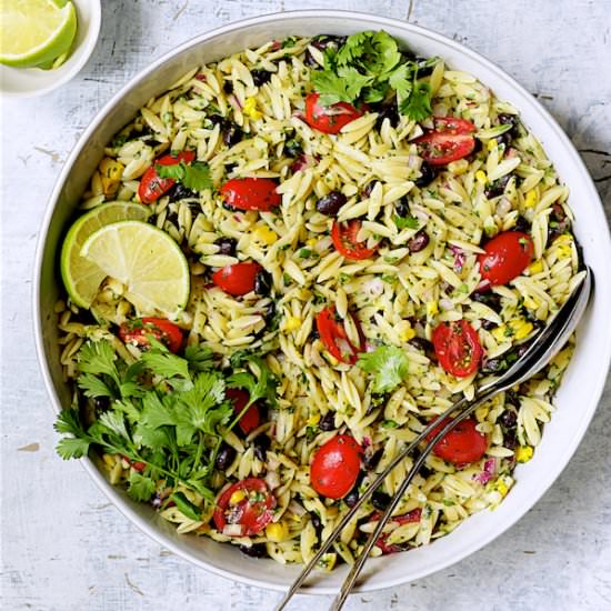 Southwestern Orzo Salad - Recipe photo by fromachefskitchen
