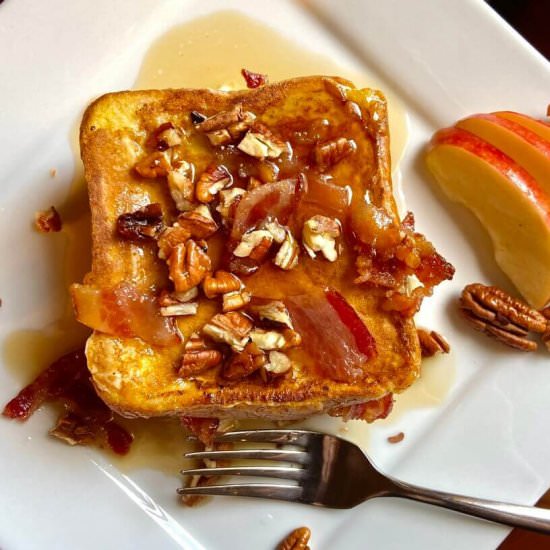 Bacon-Apple-Pecan Stuffed French Toast - Recipe photo by Maplewoodroad.com