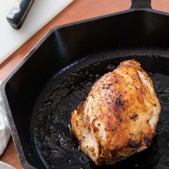 Roasted Bone-In Chicken Breast - Recipe photo by For the Love of Cooking