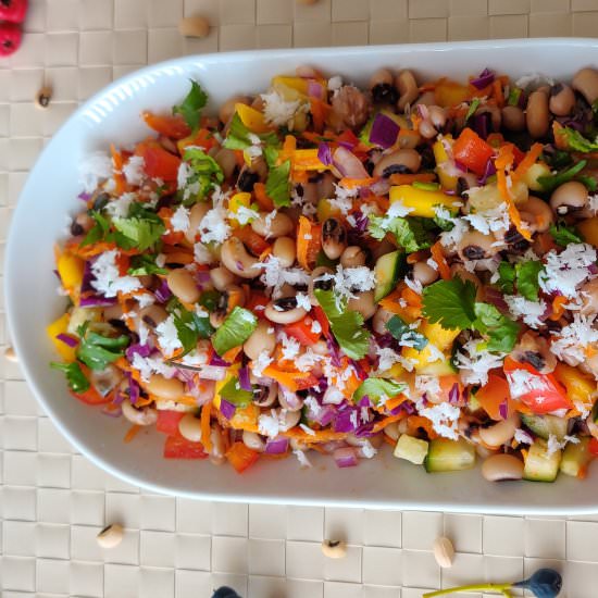 Black Eyed Pea Salad | Lobia Chaat - Recipe photo by Pavis Kitchen