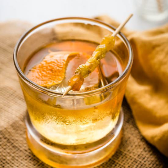 Spiced Rum Raisin Old Fashioned - Recipe photo by garlic and zest
