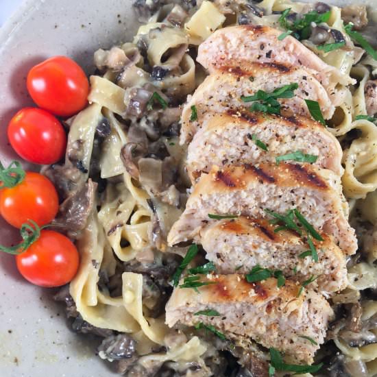 Tagliatelle ai Funghi - Recipe photo by summeryule.com