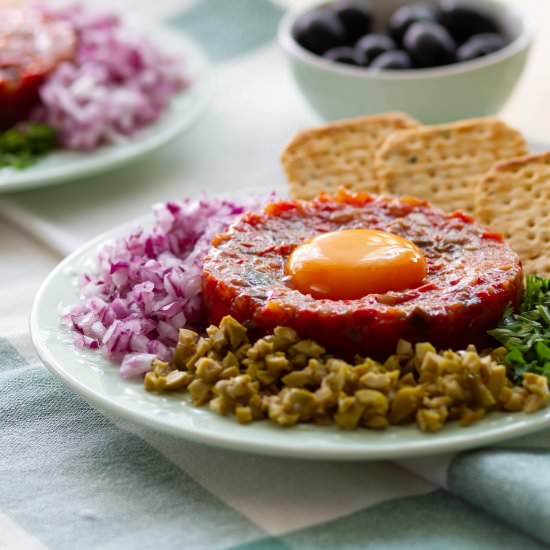 Tartare from baked vegetables - Recipe photo by mecooks.com