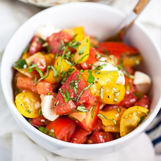 Marinated Tomato Salad - Recipe photo by therusticfoodie