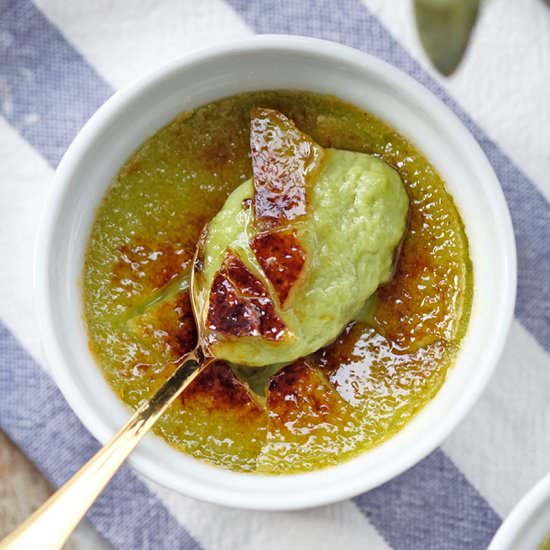 Pandan Kaya Crème Brûlée - Recipe photo by BearNakedFood