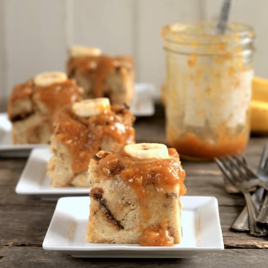 banana caramel bread pudding - Recipe photo by davebakes