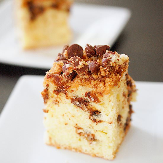 Chocolate chip coffee cake - Recipe photo by evabakes