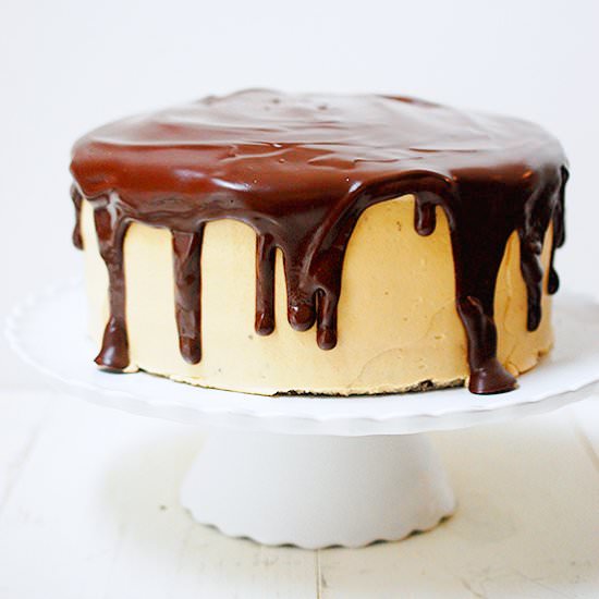 Chocolate peanut butter cake - Recipe photo by evabakes