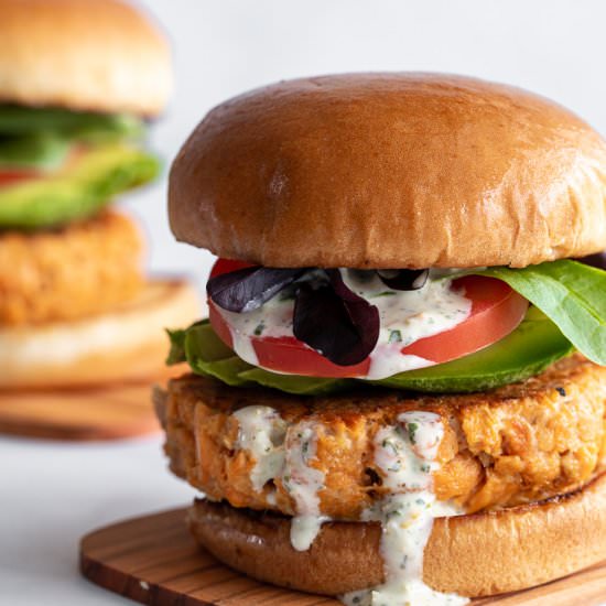Epic Salmon Burger - Recipe photo by Aredspatula