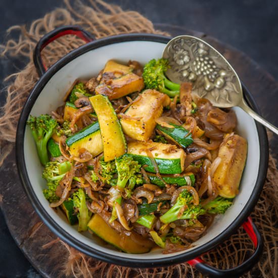 Hibachi Vegetables - Recipe photo by Whiskaffair