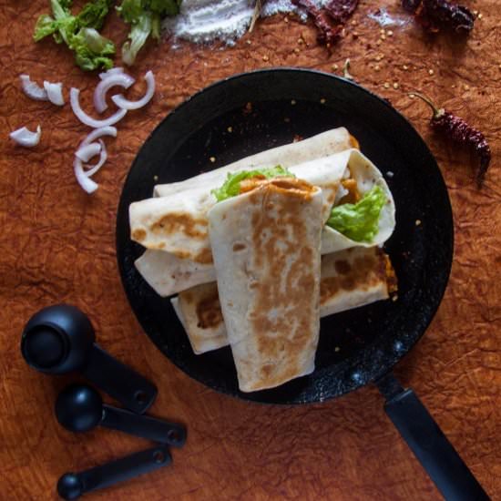 Paneer Wrap Recipe - Recipe photo by Puja